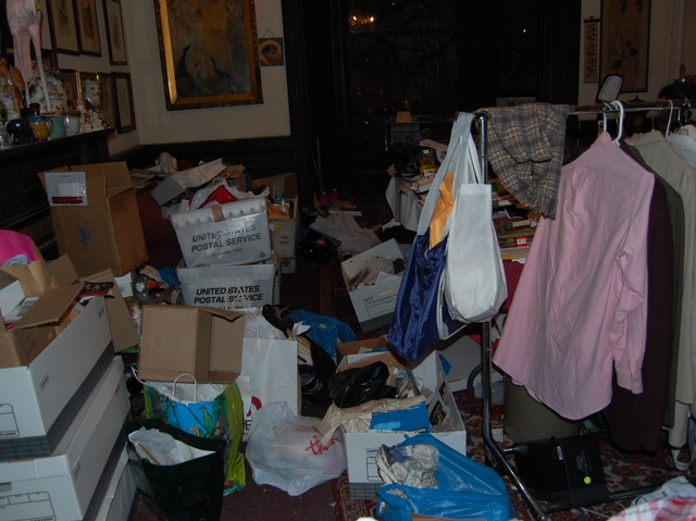 An apartment in the National Arts Club allegedly being used by board president Aldon James in December 2010.
