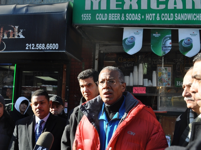 Councilman Robert Jackson showed solidarity against the crimes, despite them taking place outside of his district.