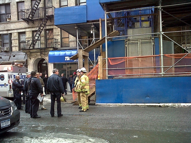 Two construction workers were seriously injured on the Upper West Side.
