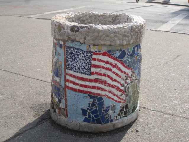 Power's 9/11 memorial planter in Astor Place may be threatened by a planned redesign of the area.