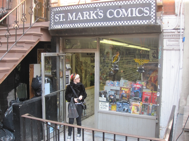 St. Mark's Comics reopened just hours after a fire tore through the store.