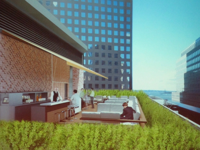 The planned 1,350-square-foot roof deck.