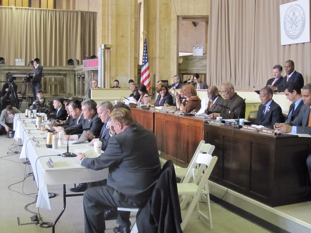 The City Council met Feb. 3 to discuss the potential impact of a Walmart opening in New York.