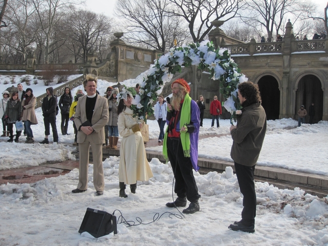Donald Gallagher, 63, spoke about his 45-year relationship with his partner at the ceremony and urged the crowd to push for full recognition of same-sex marriages.