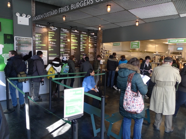 So many customers line up for Shake Shack's burgers that the restaurant has a 