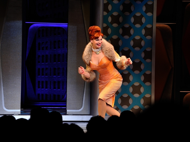 Tammy Blanchard taking her curtain call.