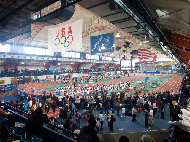 New York Road Runners Club Youth Jamboree was held March 26 at the New Balance Track and Field Center at the Armory in Washington Heights.