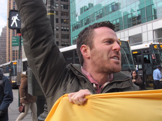Members said they plan similar protests every month until legislation is passed.