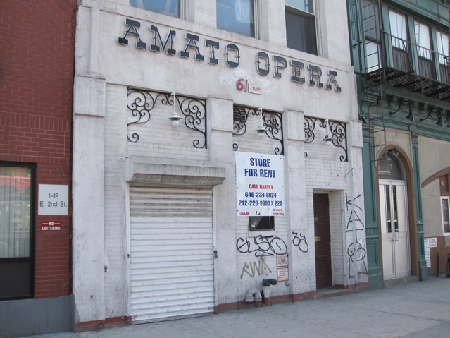 The former Amato Opera house at 319 Bowery.