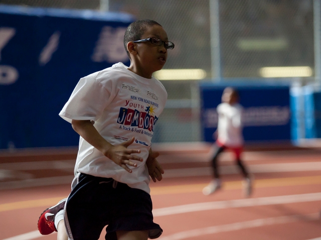 The Jamboree event included running, jumping and throwing competitions for kids ages 4 – 15.