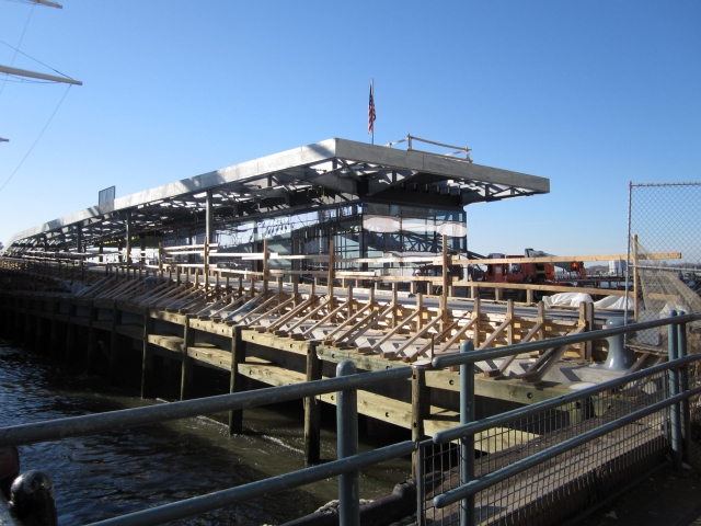 The new Pier 15 is two levels, so it will fit a maritime education center, a cafe and recreation space.