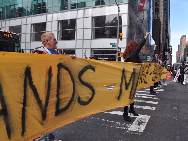 Protesters want Gov. Andrew Cuomo to legalize gay marriage in the state.