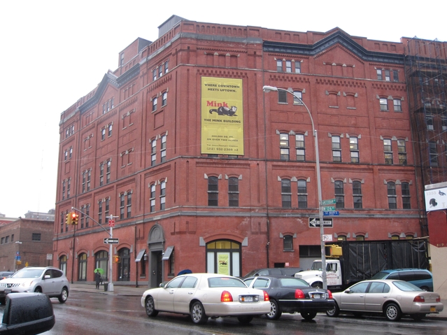 The Mink Building at 128th Street and Amsterdam Avenue in West Harlem.