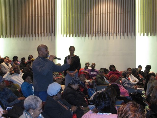 William Hargraves, 51, an electrician, said he was pleased that Vance came to address the public but that his agenda 