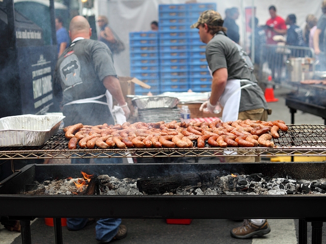 The Big Apple BBQ is all about the grill.