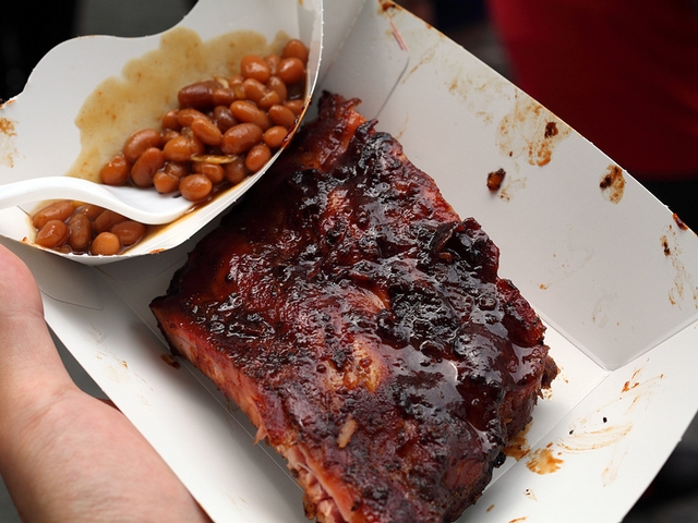 St. Louis-style ribs from Pappy's Smokehouse.