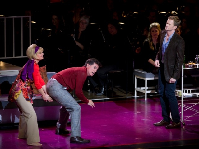 Funnymen Neil Patrick Harris and Stephen Colbert performed in 2011 New York Philharmonic Orchestra Spring Gala Benefit show.