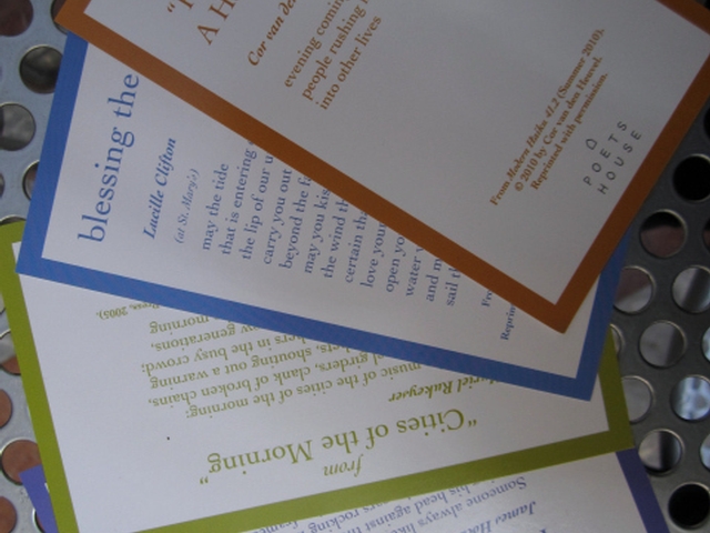 The four poems that were distributed Thursday.