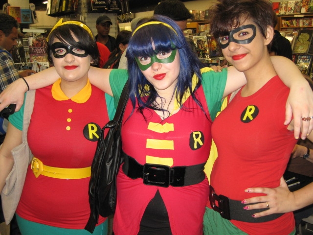 The three Robins — Darshana Pathak, Lauren Moran and Rosana Iarusso — all think they have what it takes to be Batman's sidekick.