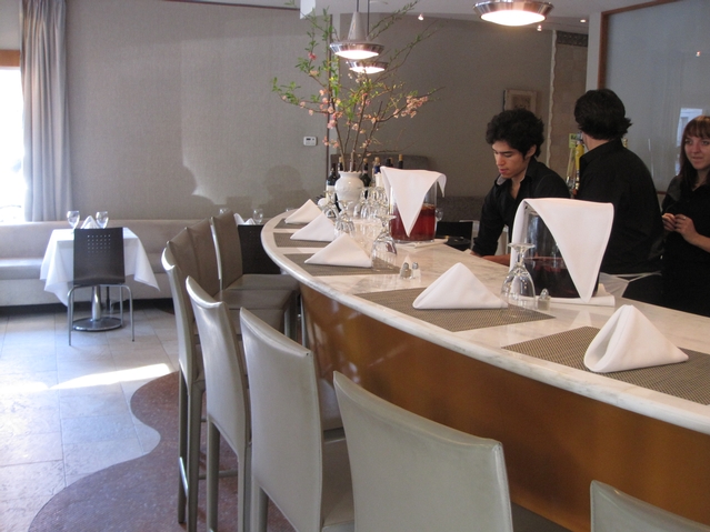 The interior of Ristorante Settepani.