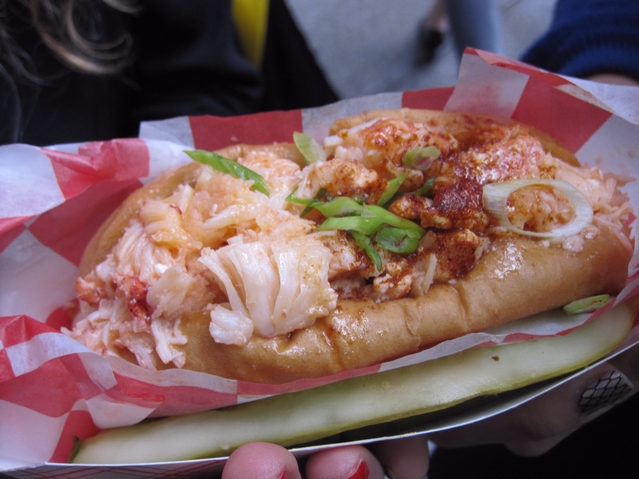 A fresh Red Hook Lobster Pound truck lobster rolls.