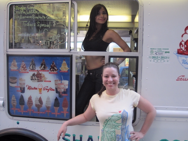 Not your typical ice cream truck driver.