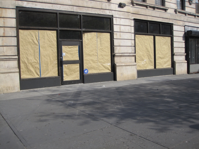 The site of Settepani Brick Oven Pizza at West 119th Street and Lenox Avenue.