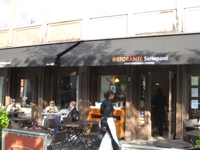 Ristoranti Settepani at West 120th Street and Lenox Avenue.