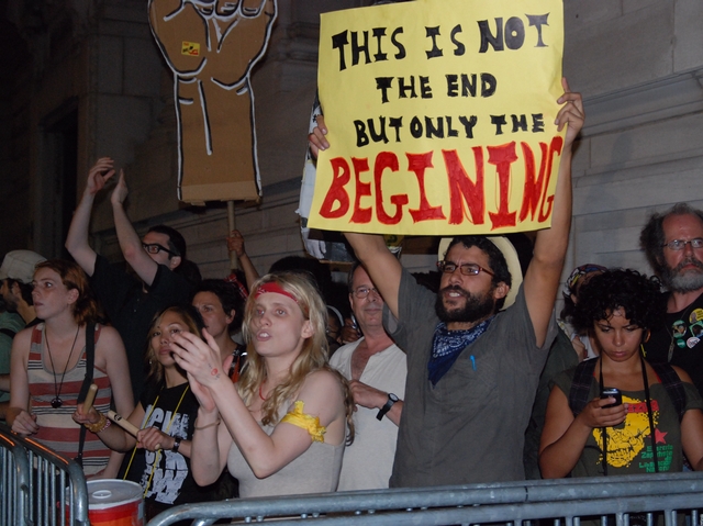 Protesters urged Council members to vote 