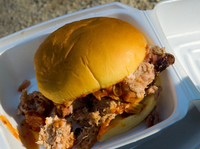 Pulled Pork from Dinosaur BBQ.