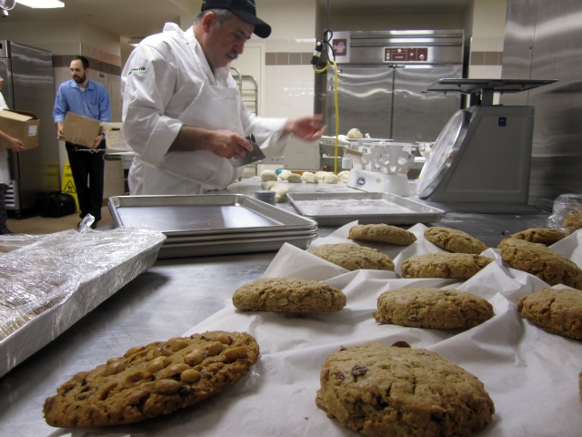 Freshly baked cookies at the Milk Street Cafe.