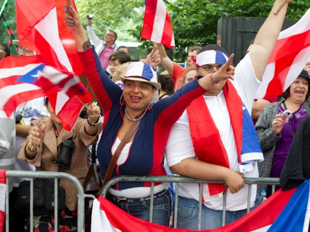 Revelers show their colors.