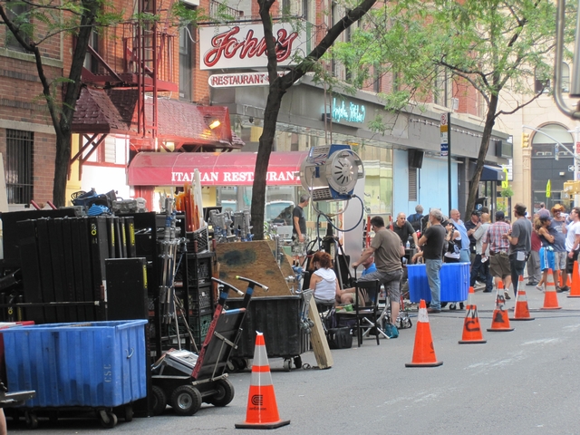 John's Italian Restaurant on East 12th Street acted as the backdrop for filming of the hit HBO series 