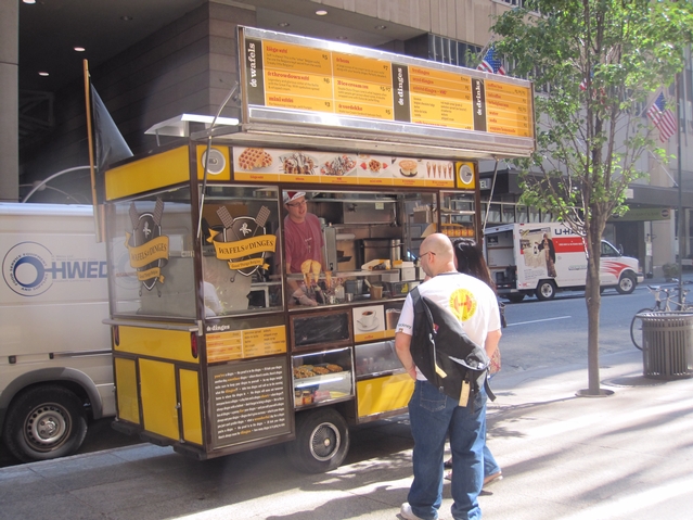 The cart is smaller than the truck, limiting the number of options.