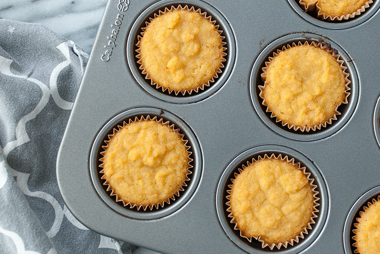 Recipe: Paleo Honey Lemon Cupcakes paleo honey lemon cupcakes in calphalon cupcake tin shine with jennifer leigh