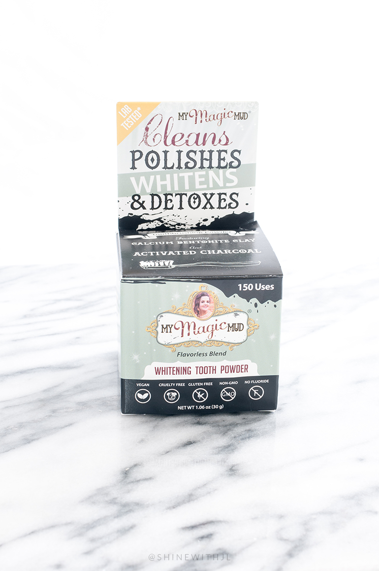 My Magic Mud Whitening Tooth Powder Review SHINEwithJL