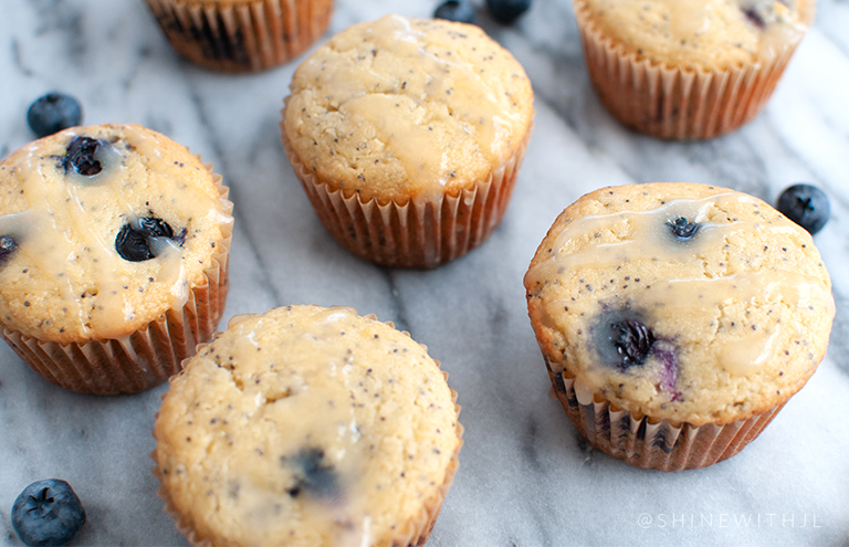 grain free lemon blueberry muffins