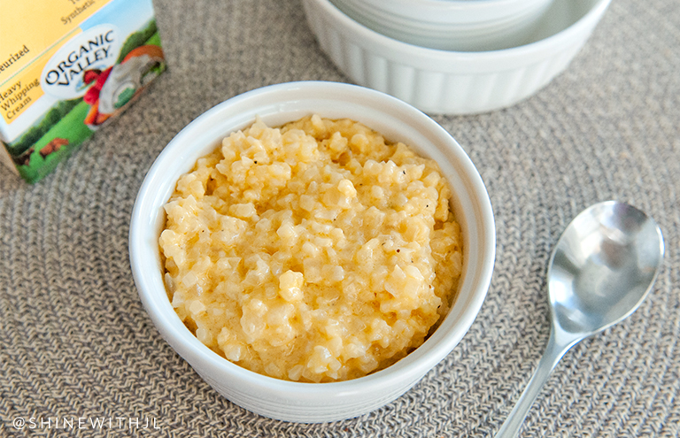 keto side dish cheese cauliflower rice
