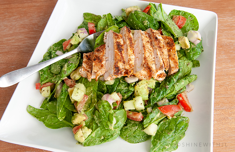 gluten free dairy free chicken avocado salad recipe