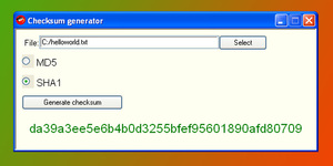 Checksum-generator
