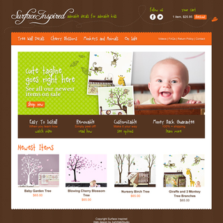 AshWebStudio - Ecommerce Designer / Setup - Kids wall decals