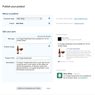 Ideatags - Ecommerce Developer - Socialify app - Used by over 2000 shops to publish products on Facebook and Twitter