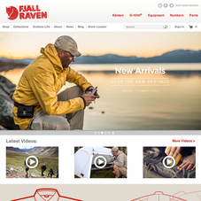 Fjallraven custom Shopify theme design and development