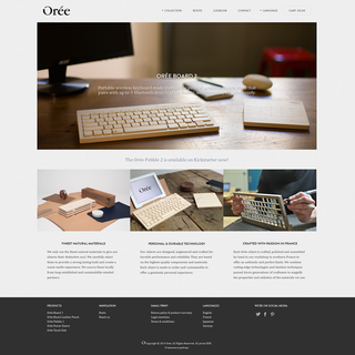 Rawsterne Web Design & Illustration - Ecommerce Designer / Developer / Setup - OREE - Wood + Tech + Design