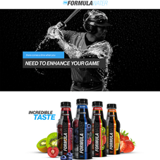 A custom Shopify Design and checkout experience for Formula Water.
