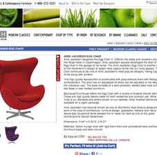 Product page for Bauhaus2YourHouse.com, a classic and contemporary furniture retailer