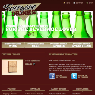 Prime Design Solutions, Inc. - Ecommerce Designer / Setup - www.everyonedrinks.com
