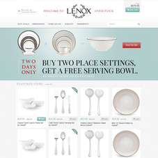 Custom designed overstock store for a major glassware retailer.