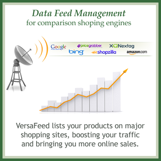VersaFeed - Ecommerce Marketer - VersaFeed lists your inventory on shopping engines.