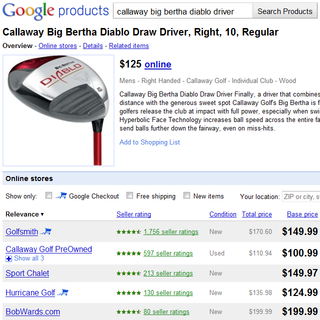 VersaFeed - Ecommerce Marketer - Google Product Search results